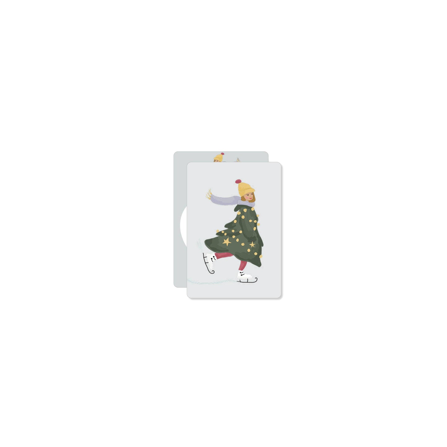 A wintry dress ... | Mini card
