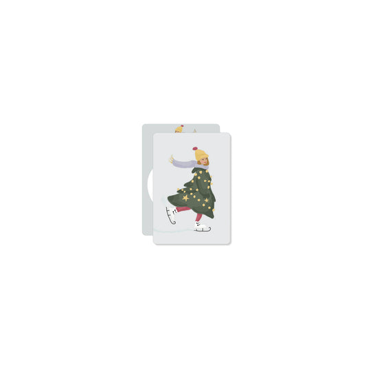 A wintry dress ... | Mini card