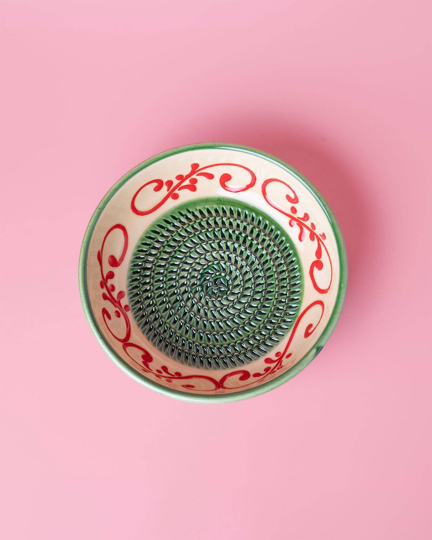 Medium Vintage Pottery Grater Plate / Alhambra