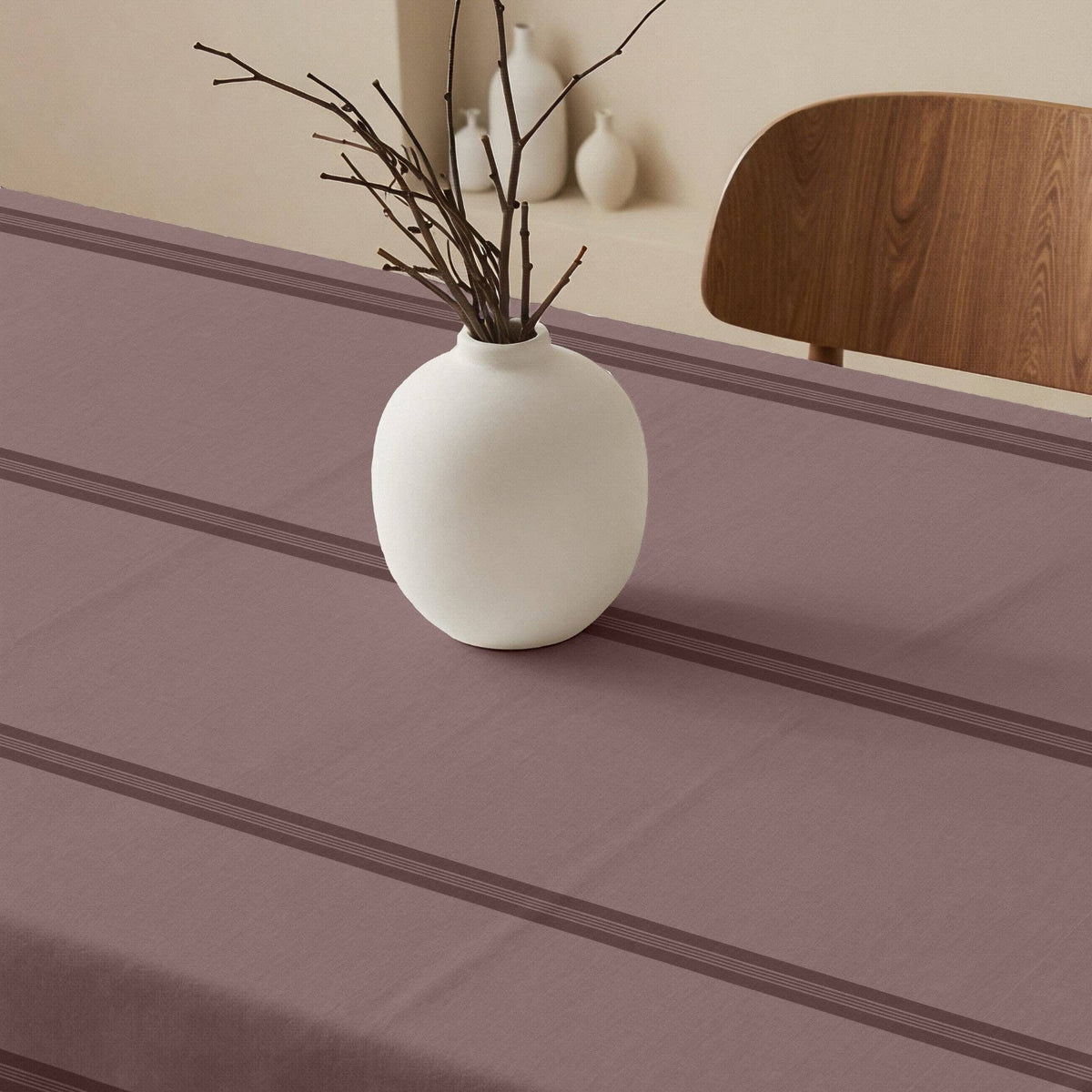 Nua Pale Pink stain-resistant tablecloth, 100% cotton: 300x155 cm