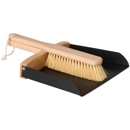 Dustpan w/broom and cotton string