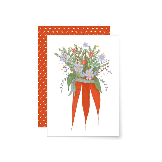 Carrot bouquet | folding card