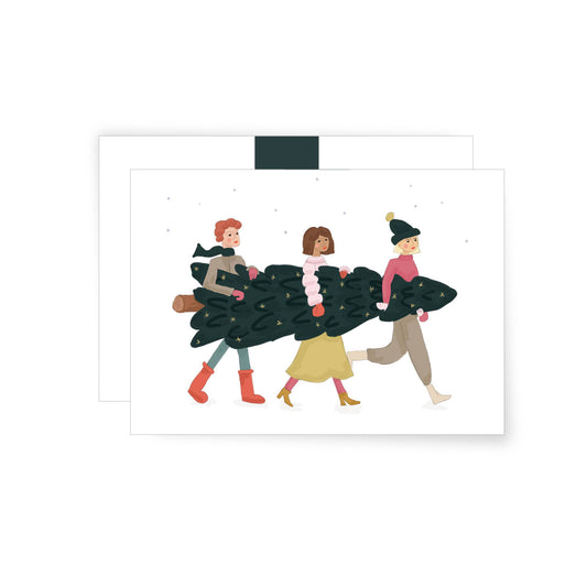 Three with a Christmas Tree | Folded Card