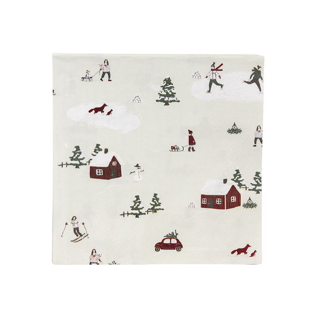 Paper Napkin Winter Land