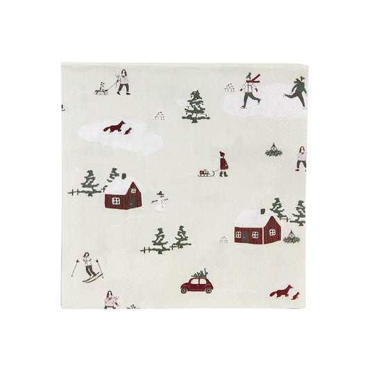 Paper Napkin Winter Land