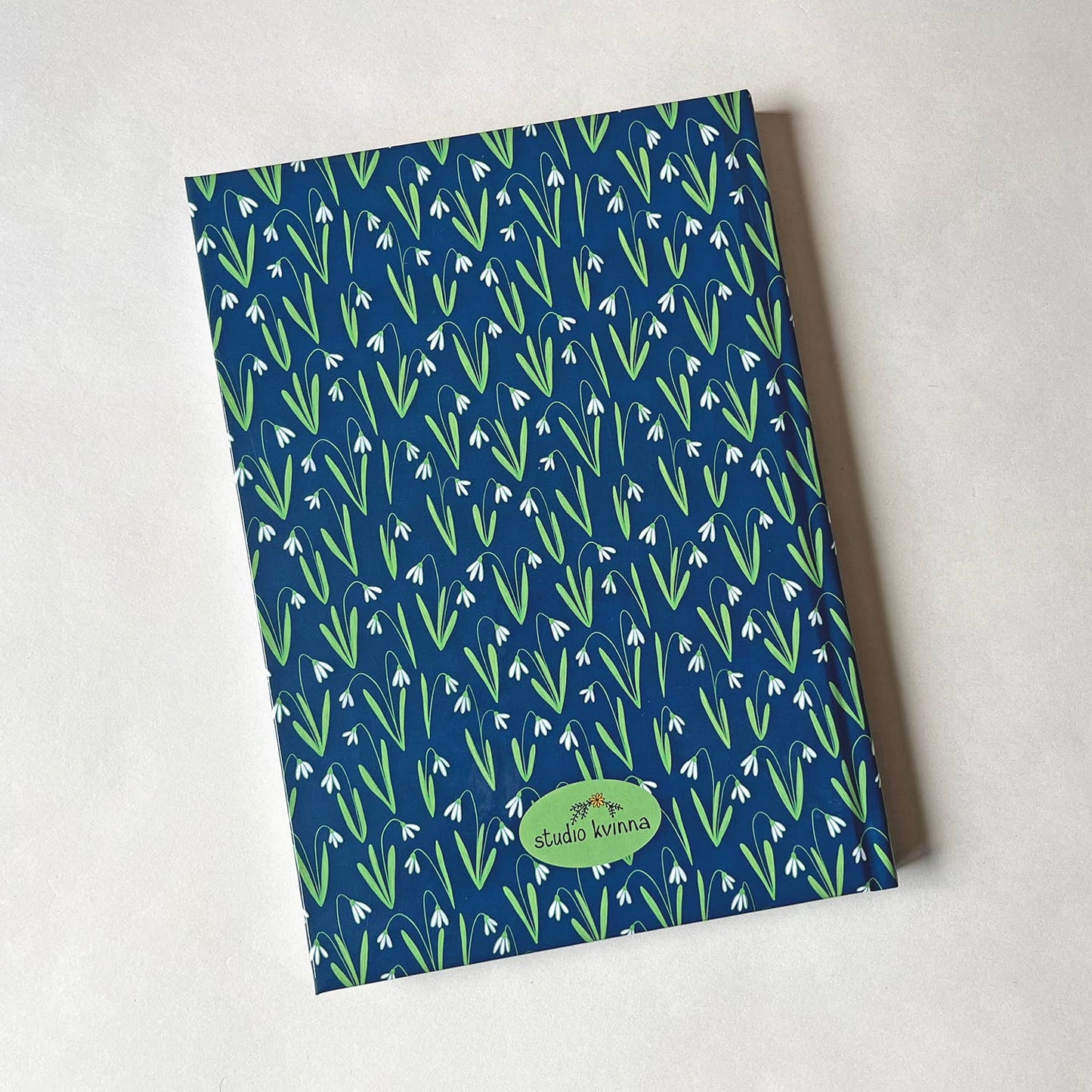 Notebook with snowdrops | A5: Blank