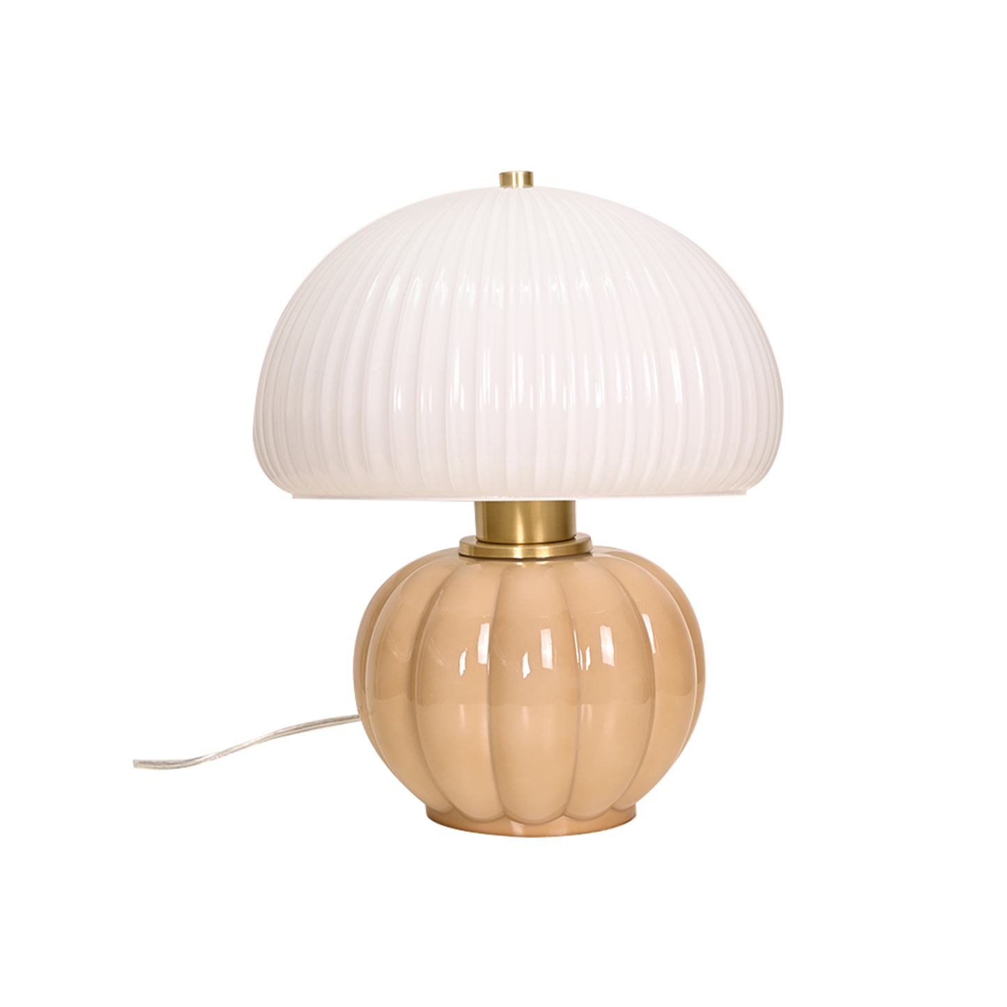 Madeleine beige lamp D22 H25cm