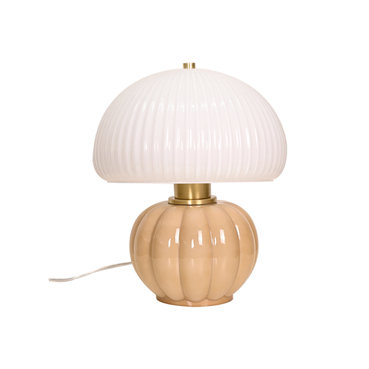 Madeleine beige lamp D22 H25cm