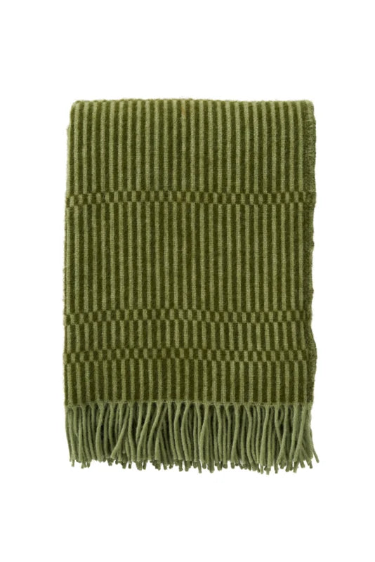 Boho - plaid 100% lamswol - Green