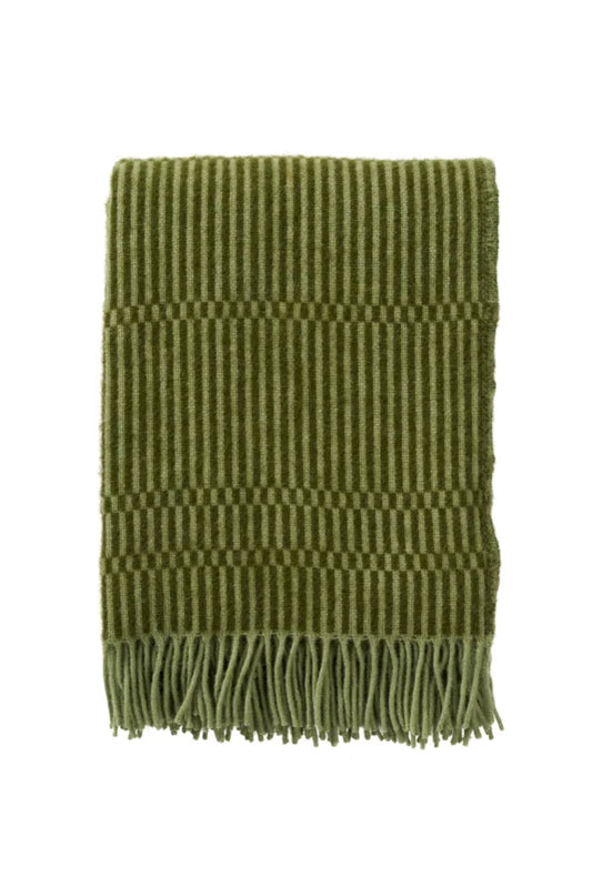 Boho - plaid 100% lamswol - Green