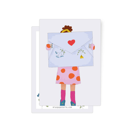 Letter | Postcard: With envelope and cellophane cover