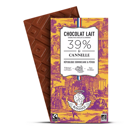 Lait 39% Bio & Cannelle 80g
