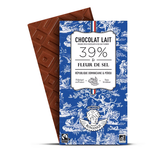 Lait 39% Bio & Fleur de Sel de L'Ile de Ré 80g