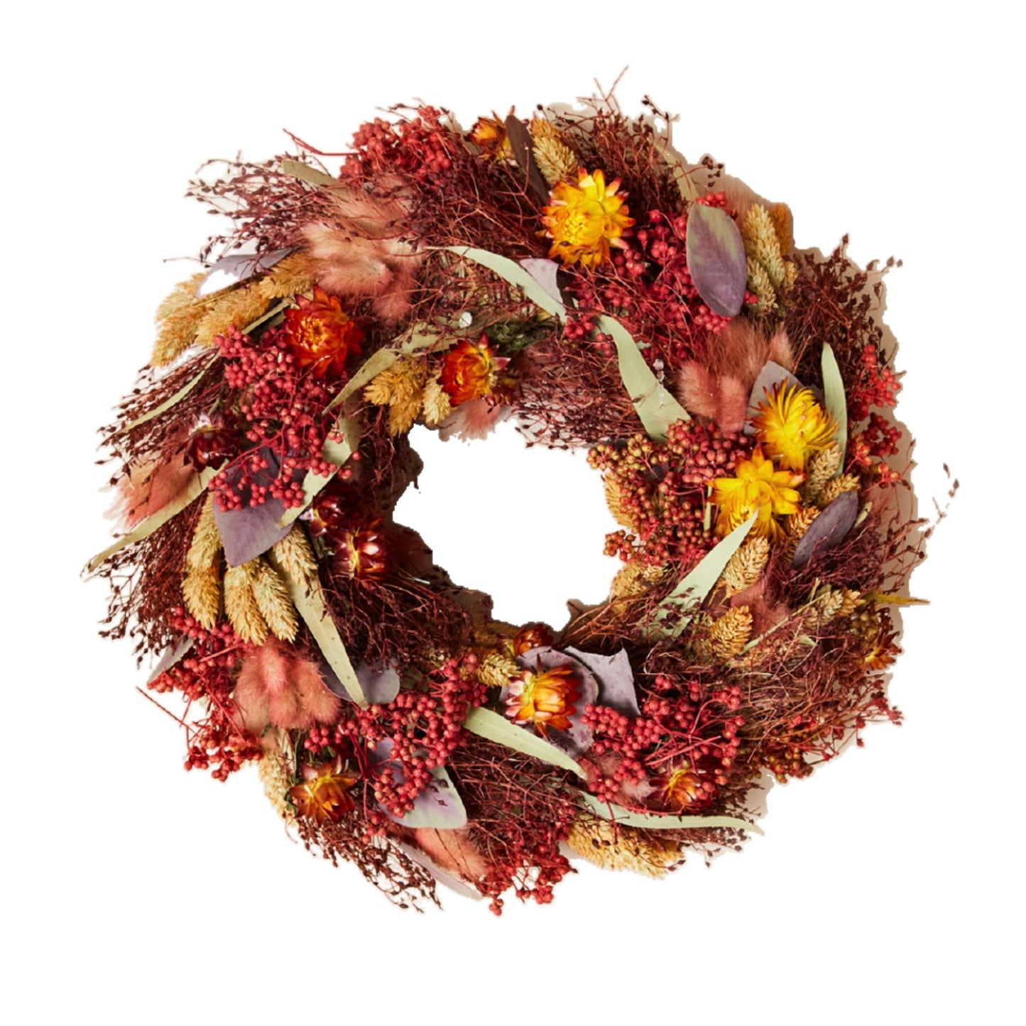 Terra dried flower wreath: Petit