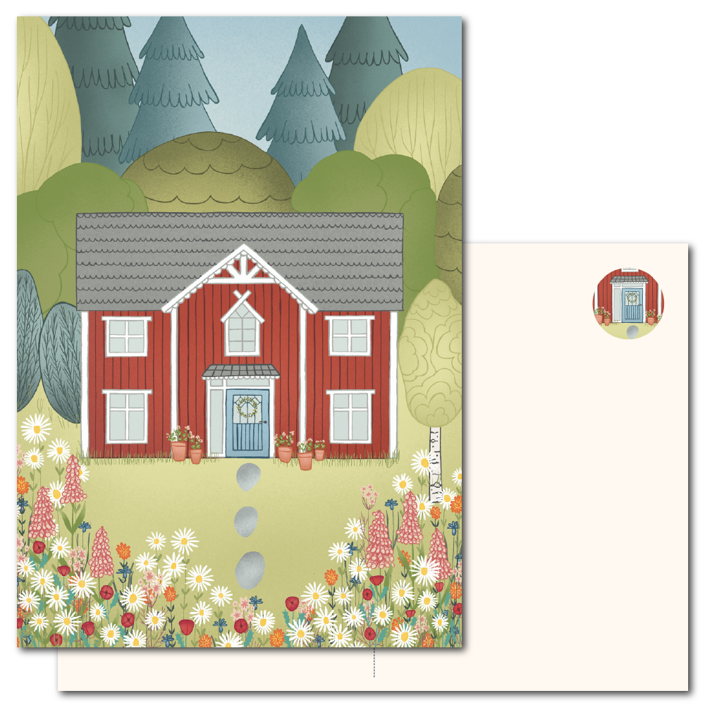 Swedish house | Postcard