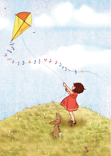 Postcard Fly A Kite