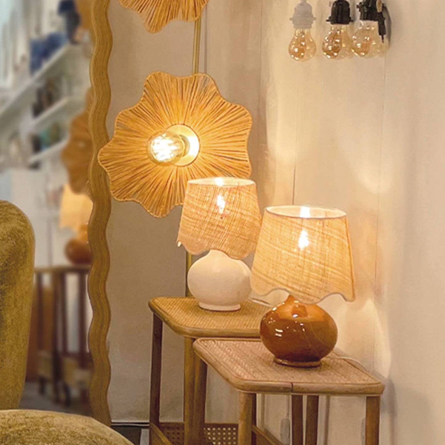 Victoire brown lamp D21 H32cm