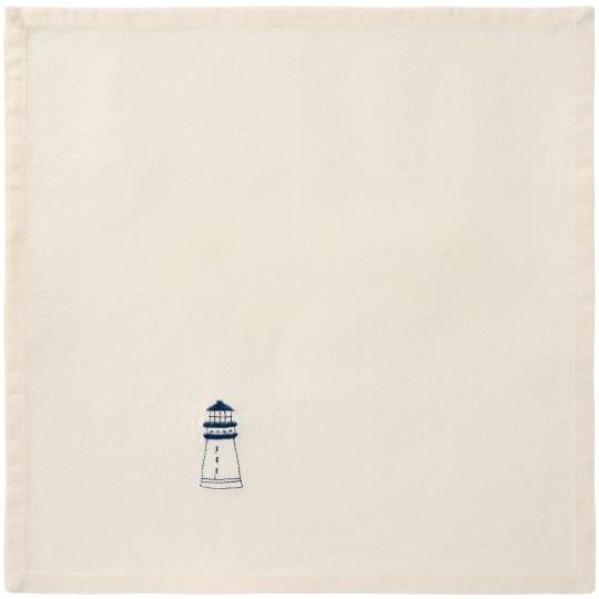Napkin Atlantis w/blue lighthouse butter cream