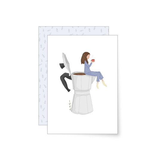 Coffeelove | Greeting card met envelop