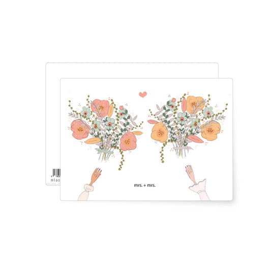 Mrs | Postcard: With envelope and cellophane cover