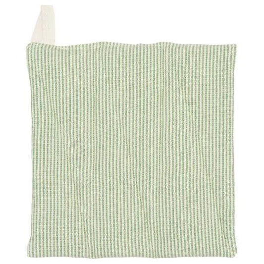 Pot holder Emil w/thin green stripes