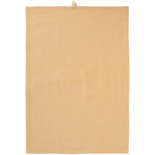 Tea towel Liv w/thin yellow stripes