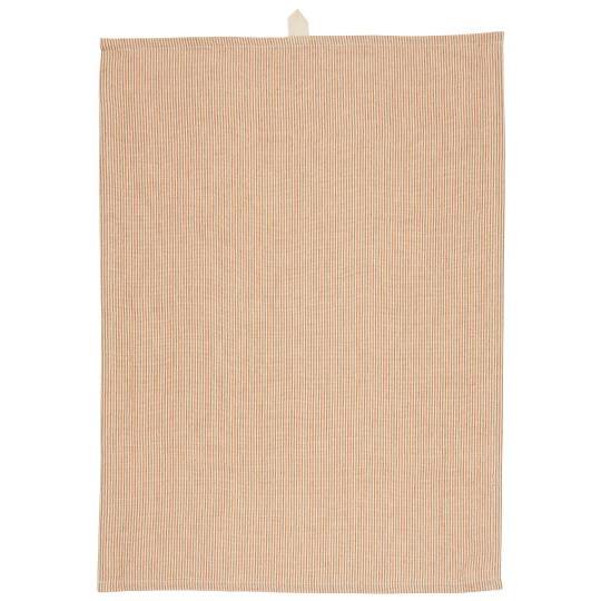 Tea towel Matilde w/thin rustic brown stripes