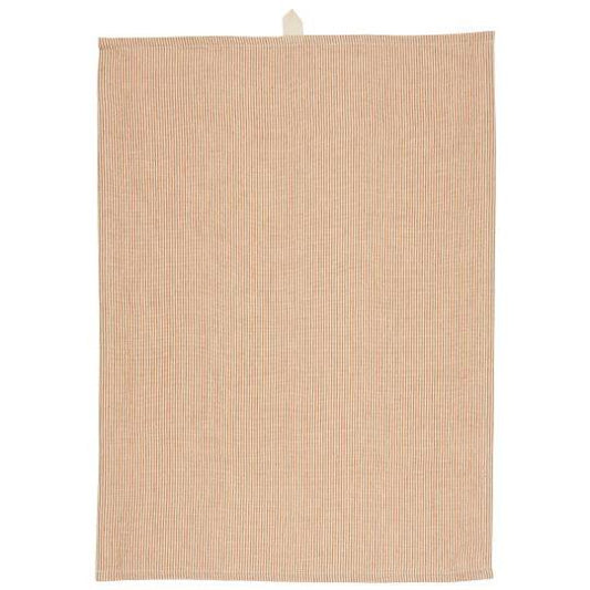 Tea towel Matilde w/thin rustic brown stripes