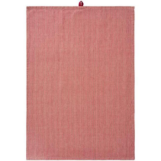 Tea towel Daniella natural w/red stripes