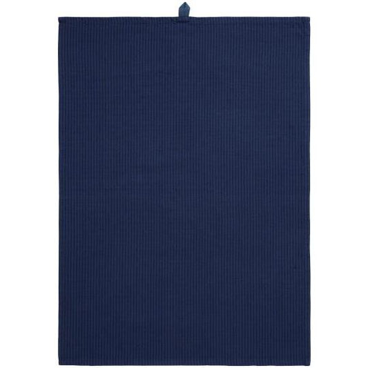 Tea towel Isabella w/dark blue stripes