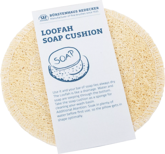 Loofah soap cushion rond