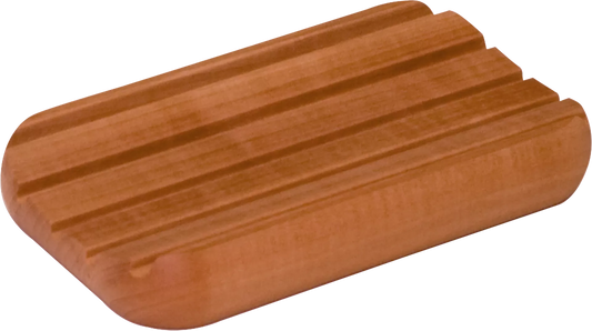 Soap dish rounded shape, with rubber feet