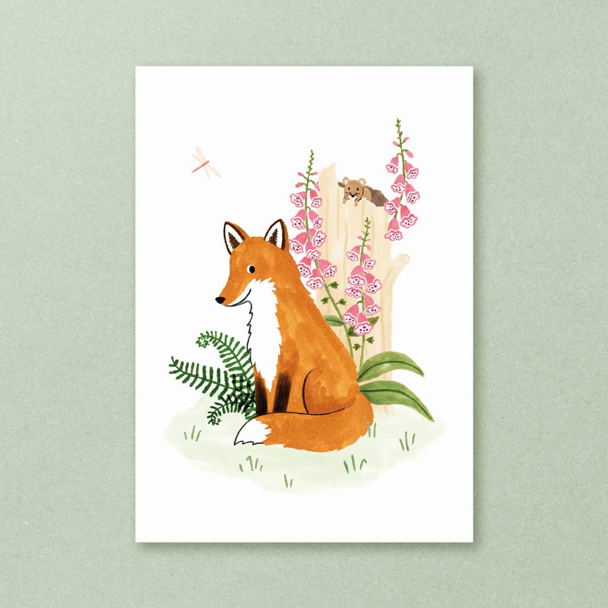 Postcard fox