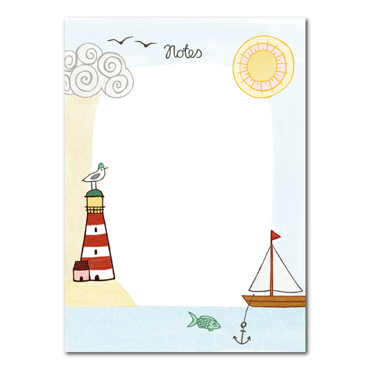 Beach notepad A6