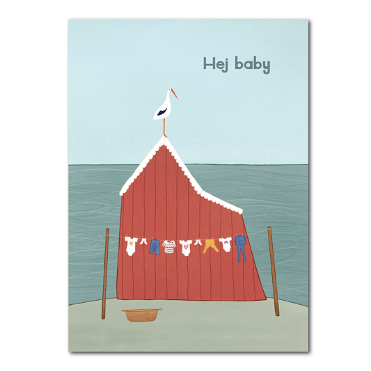 Hey baby - Swedish cottage | Card