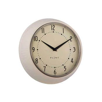 Retro Wall Clock: Cream