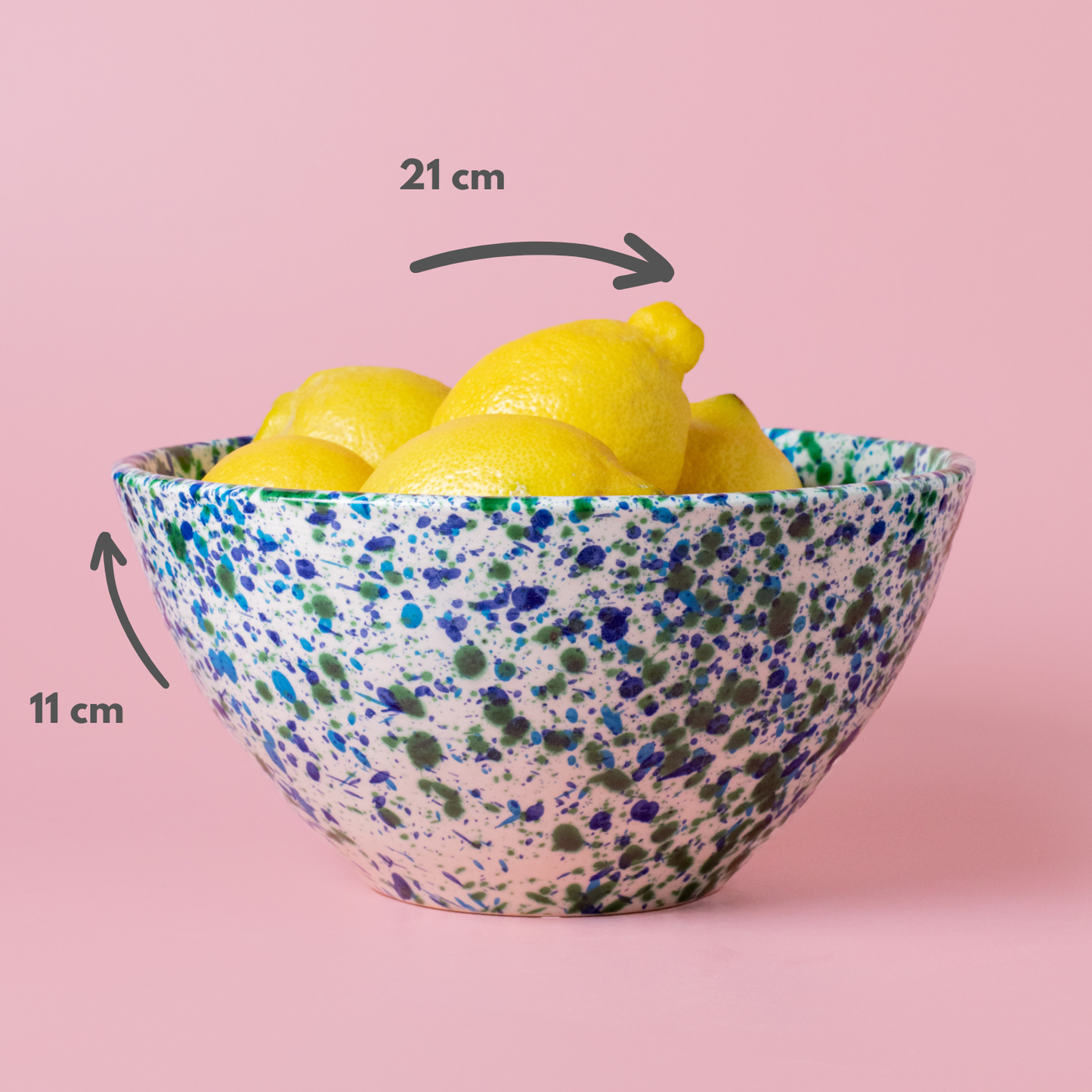 Large Modern Ceramic Salad Bowl / CORAL Blue