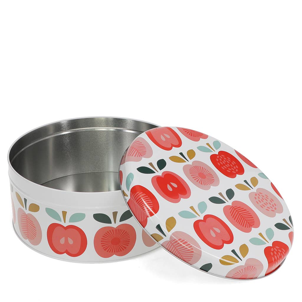 Cake storage tin - Vintage Apple