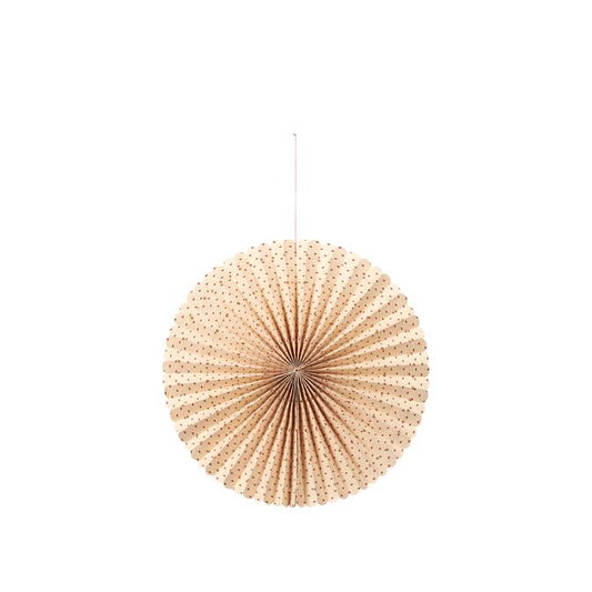 Stella Rosette Ornament Rood/Naturel