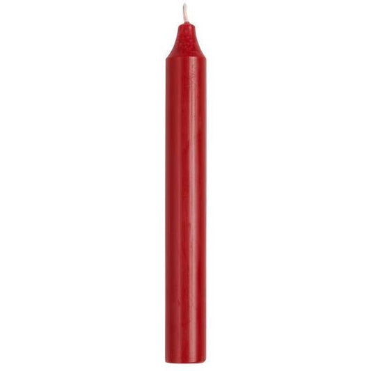 Dinner candle red rustic Ø:2.2 H:18