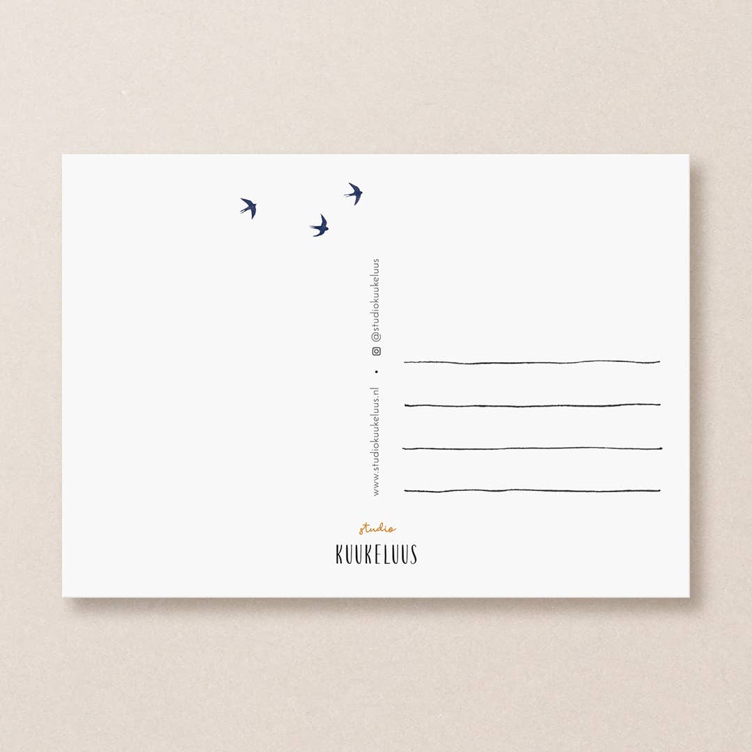 Pink Sky Postcard