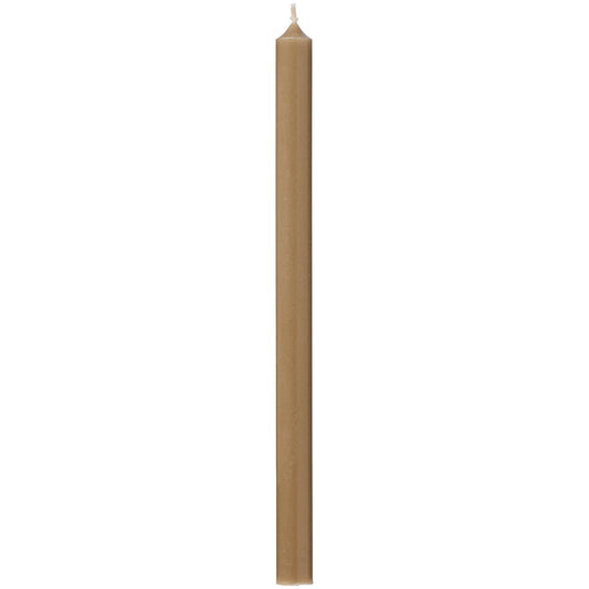 Taper candle linen Ø:1.3 H:20 Nordic Swan Eco-label