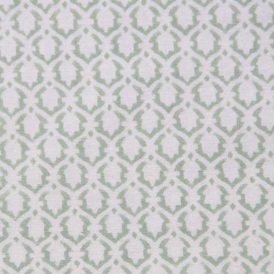 Handblockprinted tablecloth Little crown green 150 x 240