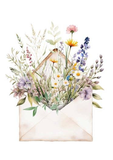 Sustainable postcard send you flowers