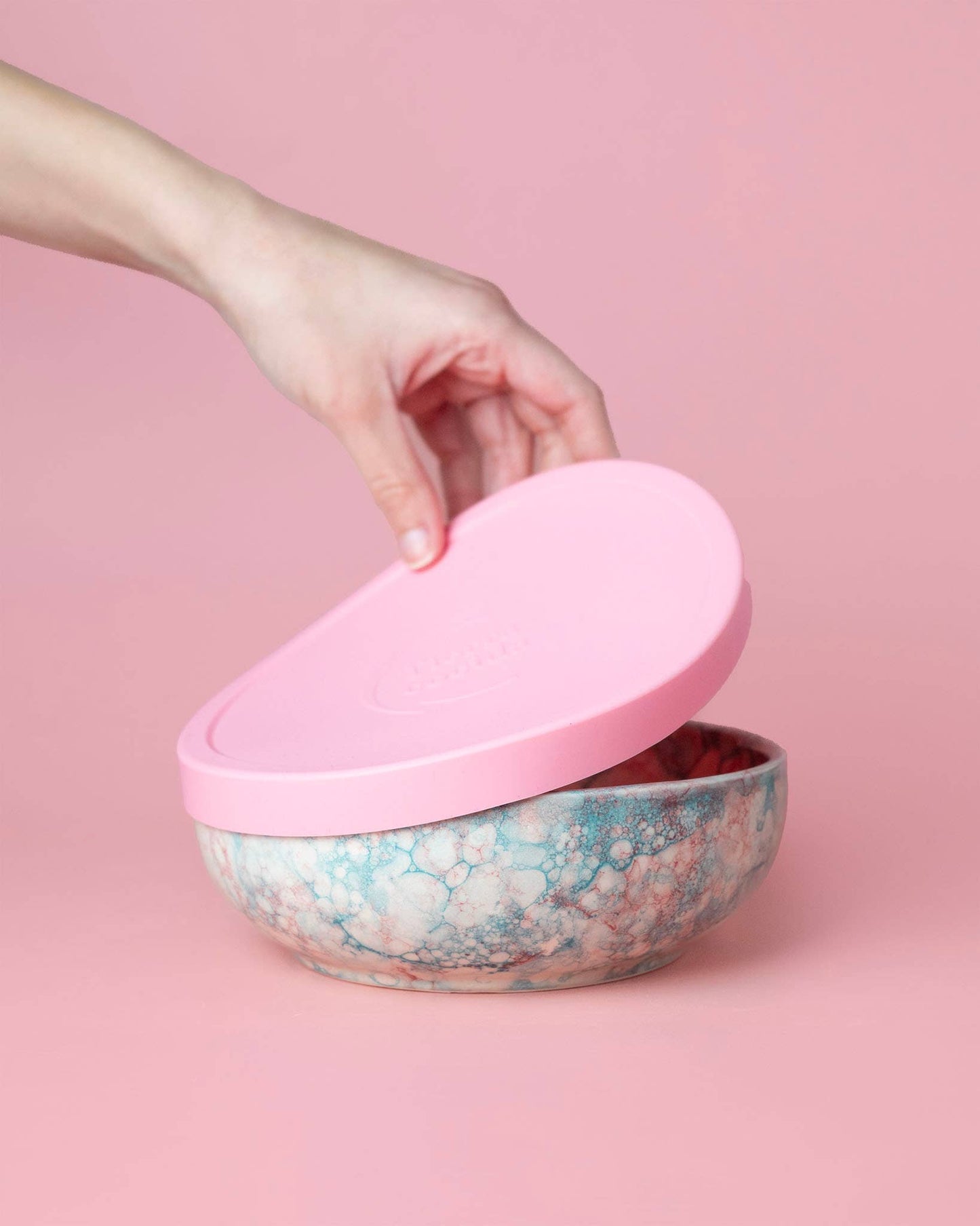 Reusable Silicone Food Covers – BPA-Free, 2 Sizes, 3 Colors: Rose / Medium