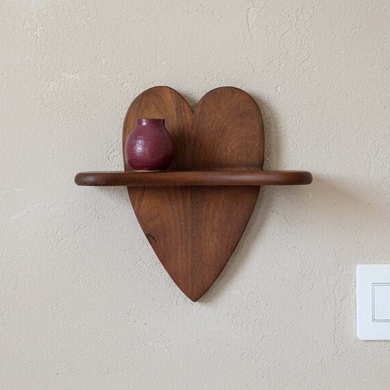 mangohouten wandplank Heart