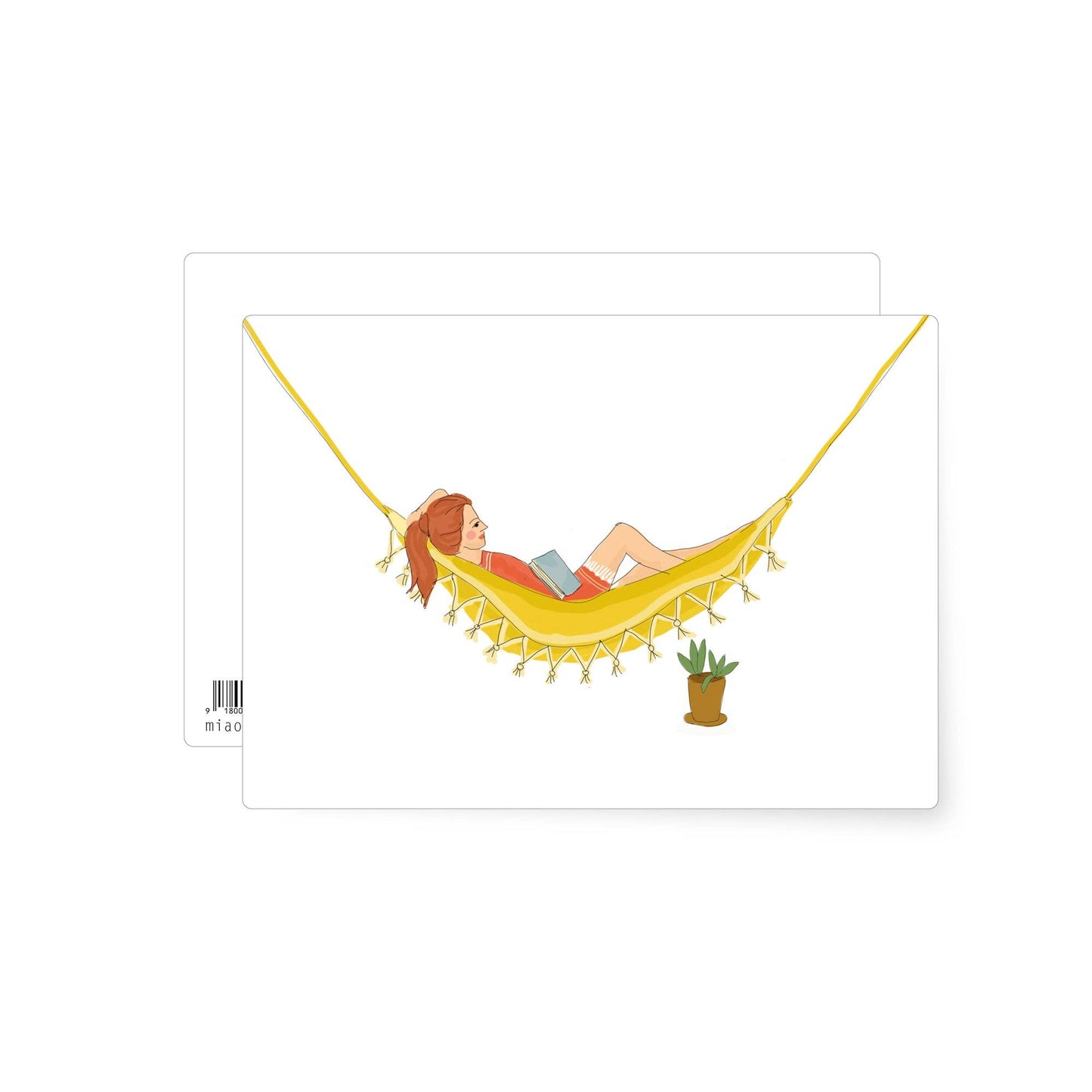 Hammock | postcard: With envelope and cellophane cover