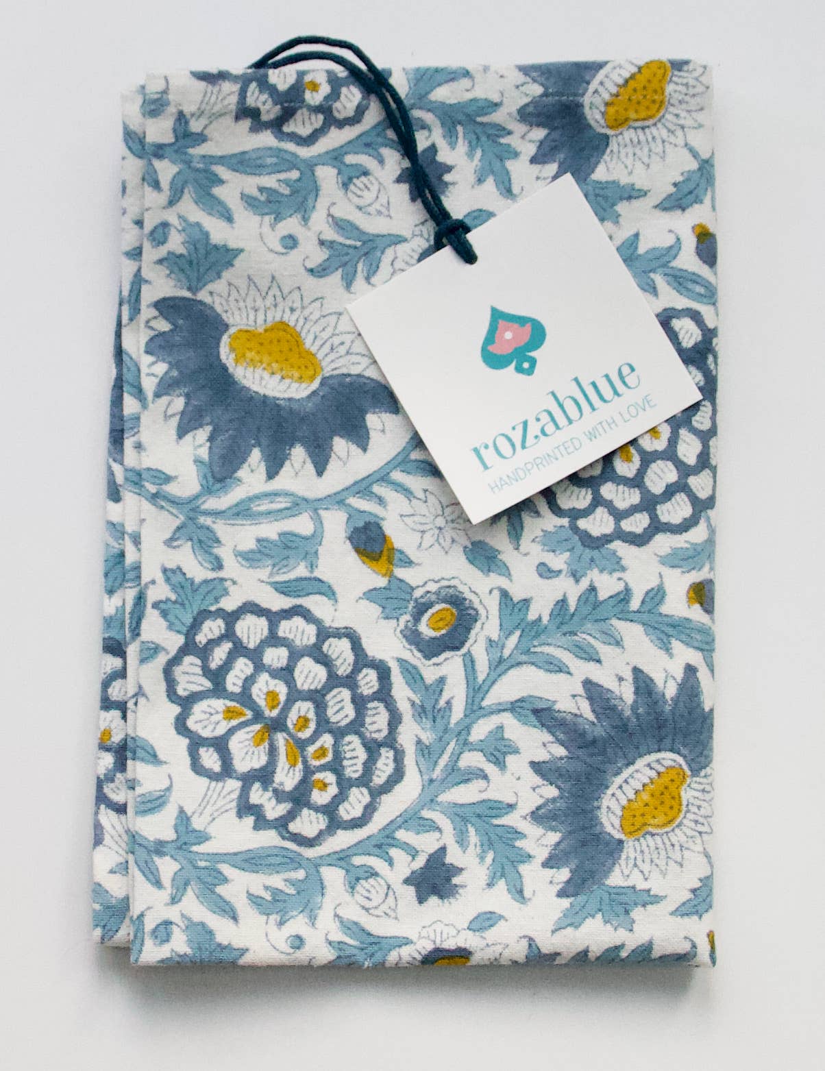 Handmade Sunny day Blue kitchen Dishcloth - 100% Cotton