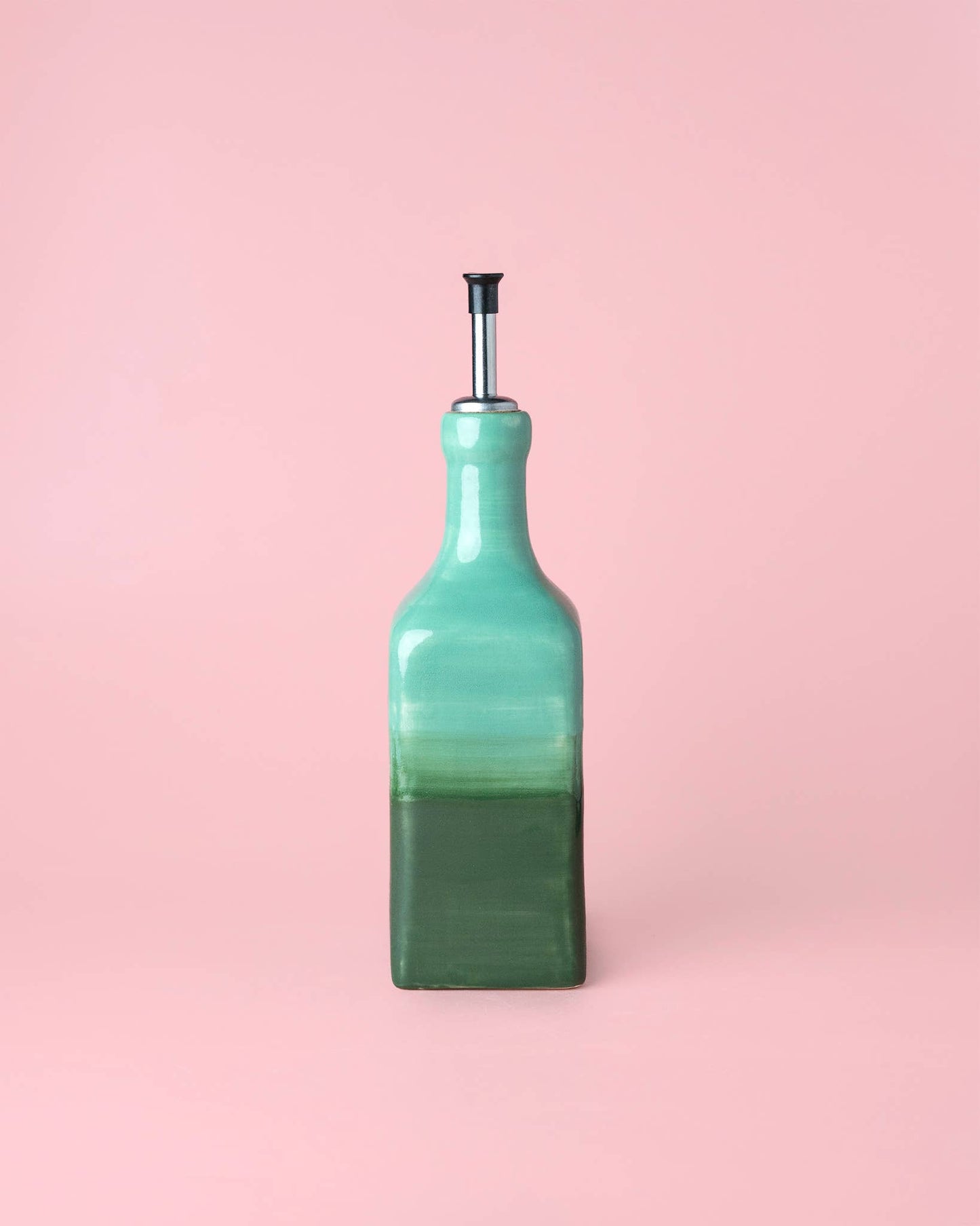 Artisanal Ceramic Oil Dispenser 475ml Green Jade