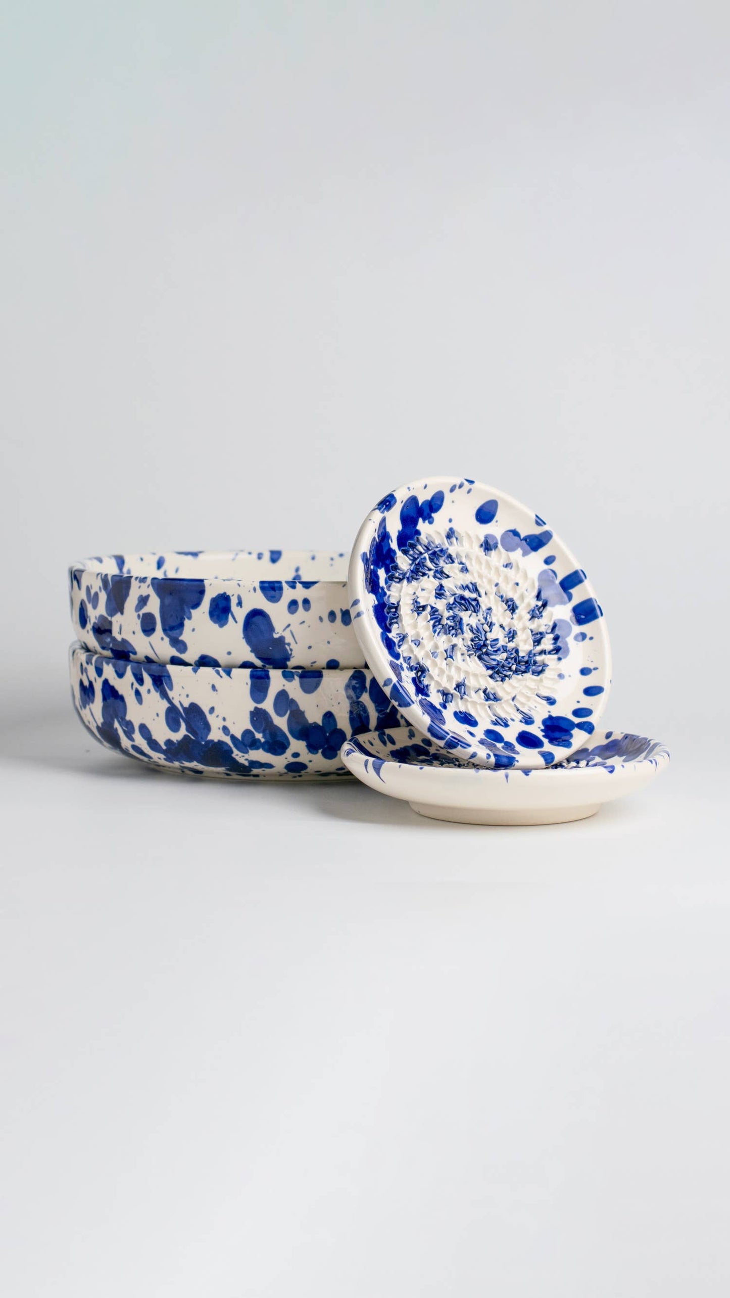 Small Garlic Grater Ceramic Dish/Persia: